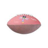 Cute blue and pink dragonfly cartoon illustration football (Rotated 90)