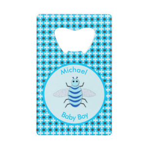Cute Blue Baby Boy Bee Custom