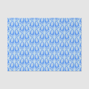 Cute Blue Baby Boy Bunny Feet Easter Patterned Tissue Paper