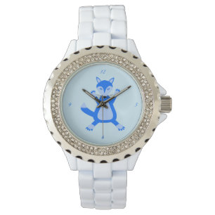 Cute Blue Baby Boy Fox Watch