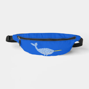Cute Blue Baby Boy Narwhal Bum Bags