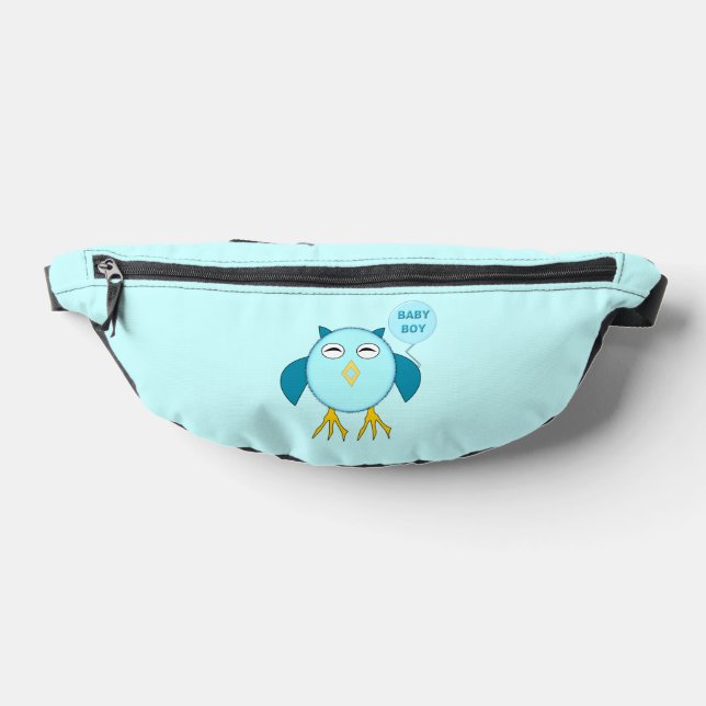 Cute Blue Baby Boy Owl Bum Bags (Lay Down)