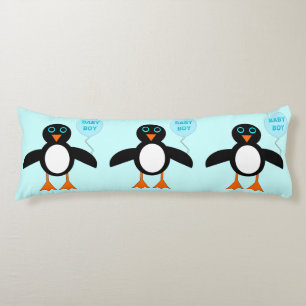 Cute Blue Baby Boy Penguin Body Pillow