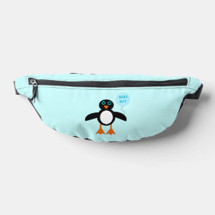 Cute Blue Baby Boy Penguin Bum Bags