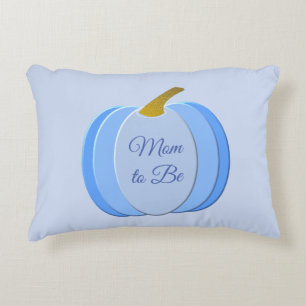 Cute Blue Baby Boy Pumpkin Custom Double Sided Decorative Cushion