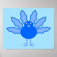 Cute Blue Baby Boy Thanksgiving Turkey