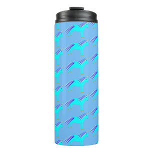 Cute Blue Baby Boy Unicorn Patterned Thermal Tumbler