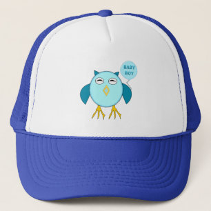 Cute Blue Bbay Boy Owl Hat