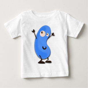Cute Blue Bean Monster Baby T-Shirt