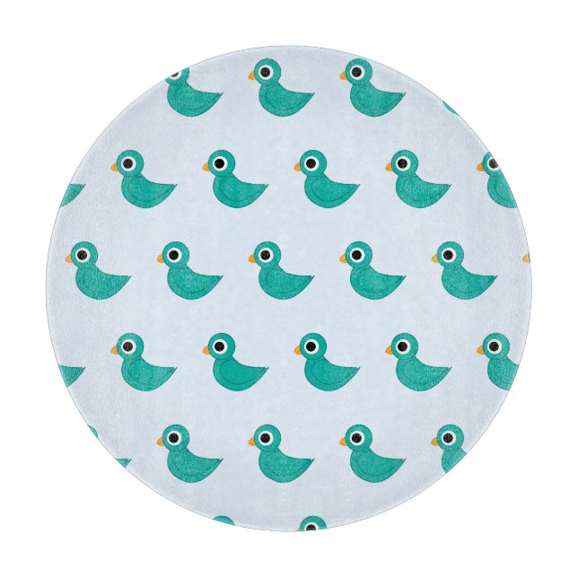 Cute blue bird cutting board (Front)
