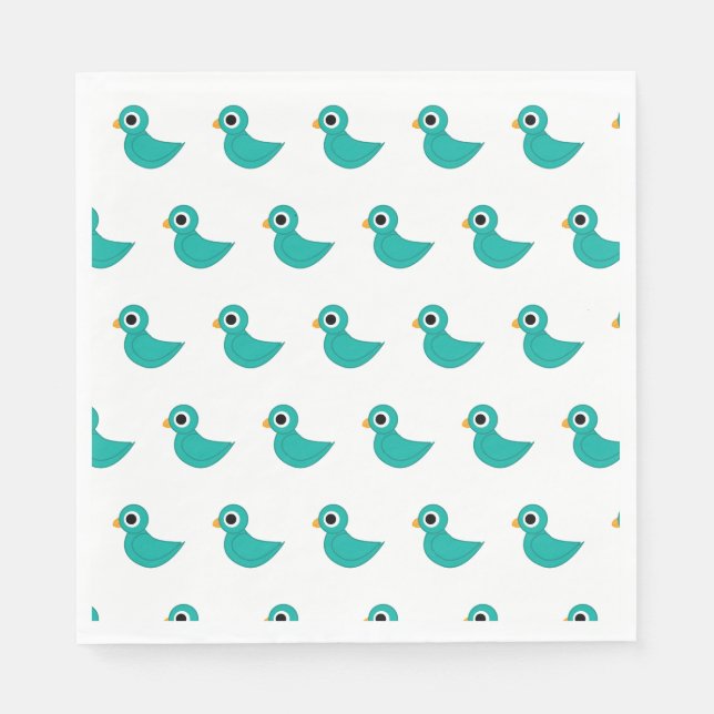 Cute blue bird napkin (Front)
