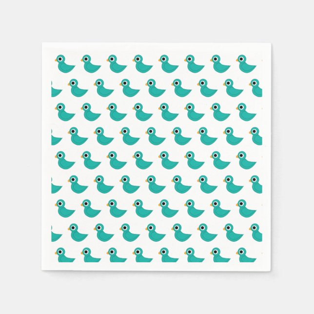 Cute blue bird napkin (Front)