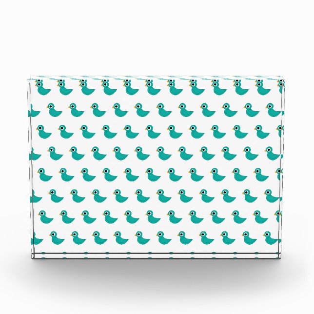 Cute blue bird photo block (Front)