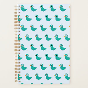 Cute blue bird planner