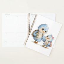 Cute Blue Bird Weekly Planner