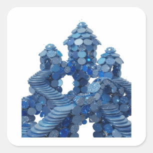 Cute Blue BLUE CASTLE Label Design