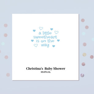 Cute Blue Boy Baby Shower  Napkins