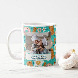 Cute Blue Breakfast Customizable Pastel Coffee Mug
