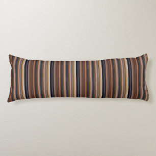 Cute blue brown stripes body cushion