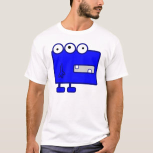 Cute Blue Cartoon Monster T-Shirt