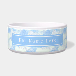 Cute Blue Clouds Personalised Name