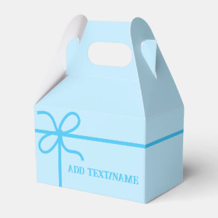 Cute Blue Custom Favour Box