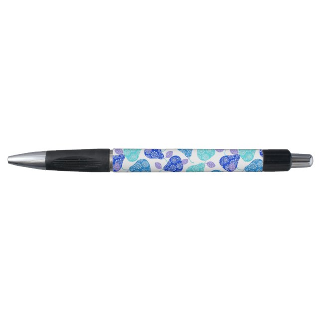 Cute blue decorative pears pattern (Front)