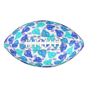 Cute blue' decorative pears pattern football