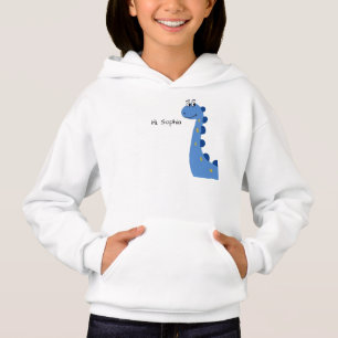 Cute Blue Dinosaur - Custom Name Sophia