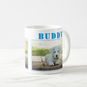 Cute Blue Dog or Pet Photo Coffee Mug