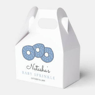 Cute Blue Doughnuts 2nd Baby Sprinkle Shower Favour Box