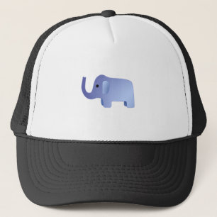 Cute Blue Elephant Trucker Hat