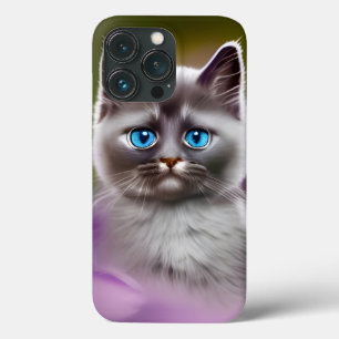 Cute Blue Eyed Kitten iPhone 13 Pro Case