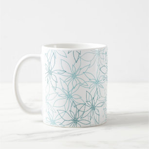 Cute Blue Flowers Coffee Mug