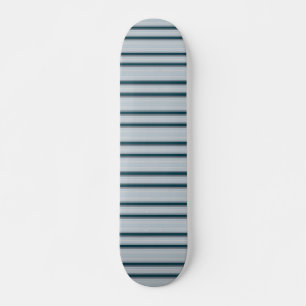 Cute blue grey stripes skateboard