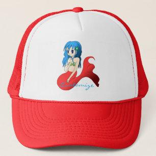 Cute Blue-haired Mermaid Thunder_Cove Trucker Hat