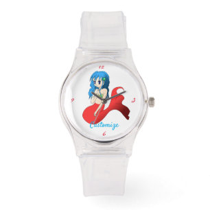 Cute Blue-haired Mermaid Thunder_Cove Watch