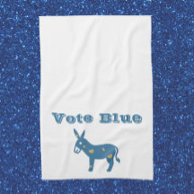 Cute Blue Heart Donkey VOTE BLUE