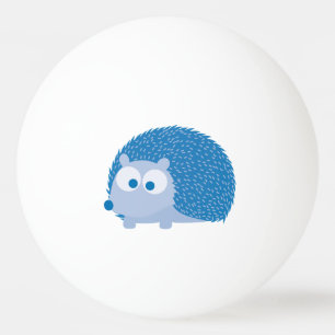 Cute Blue Hedgehog Ping Pong Ball