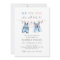 Cute Blue Jean Baby Gender Reveal Invitation