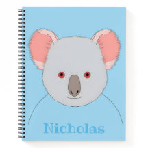 Cute Blue Koala Bear Personalised