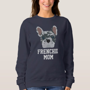 Cute Blue Merle Frenchie Dog Mum Sweatshirt
