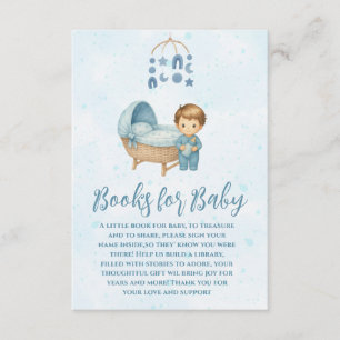 Cute Blue Mobile Crib baby cot books for baby  Enclosure Card