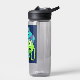 Cute Blue Monster Illustration Kids Party Paper Cu Water Bottle
