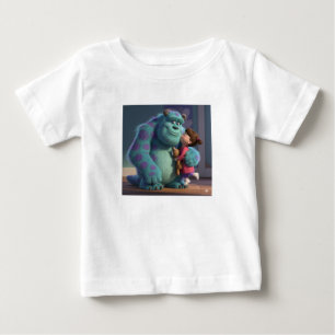 Cute Blue Monster Illustration Kids T-Shirt