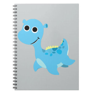 Cute Blue Nessie Notebook