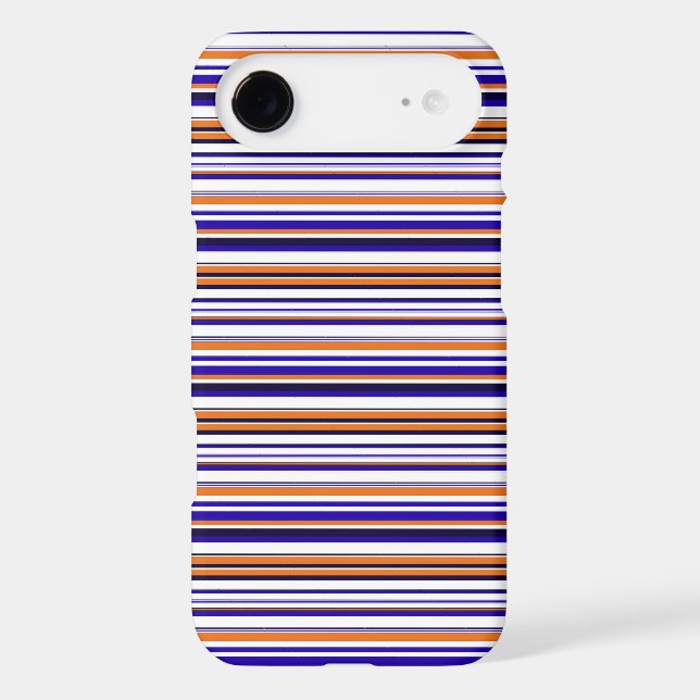 Cute blue orange stripes (Back)