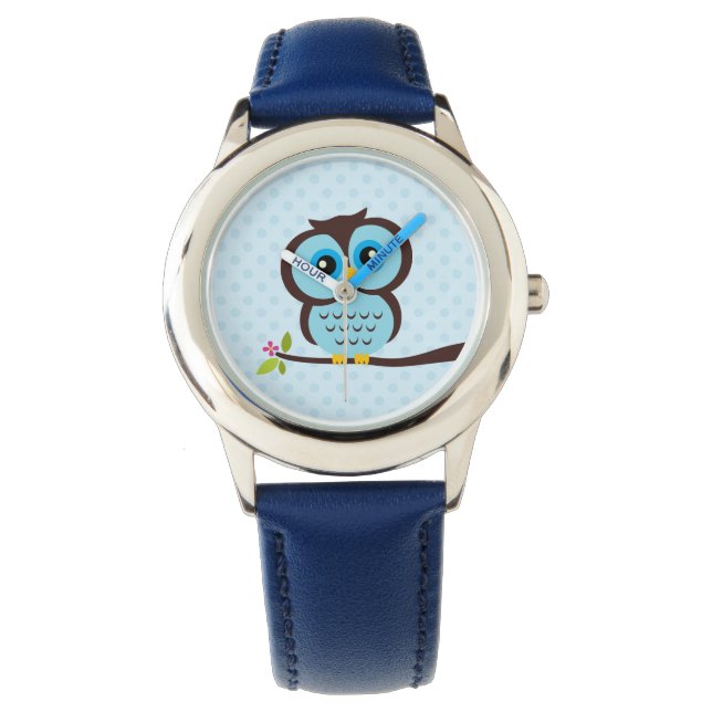Cute Blue Owl Watch (Front)