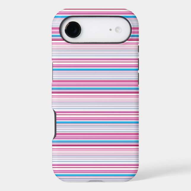 Cute blue pink stripes (Back)