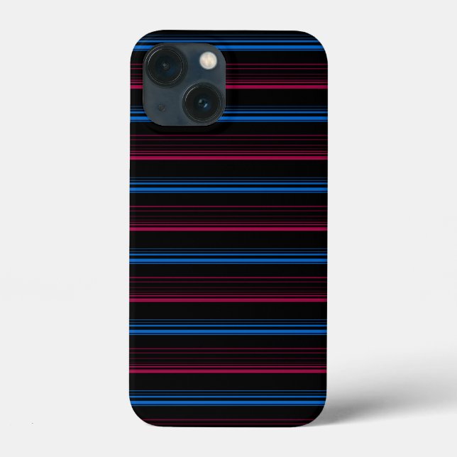 Cute blue pink stripes  Case-Mate iPhone case (Back)